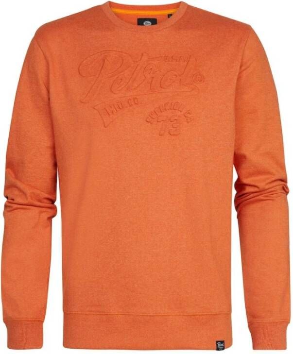 Petrol Sweatshirt Oranje Heren