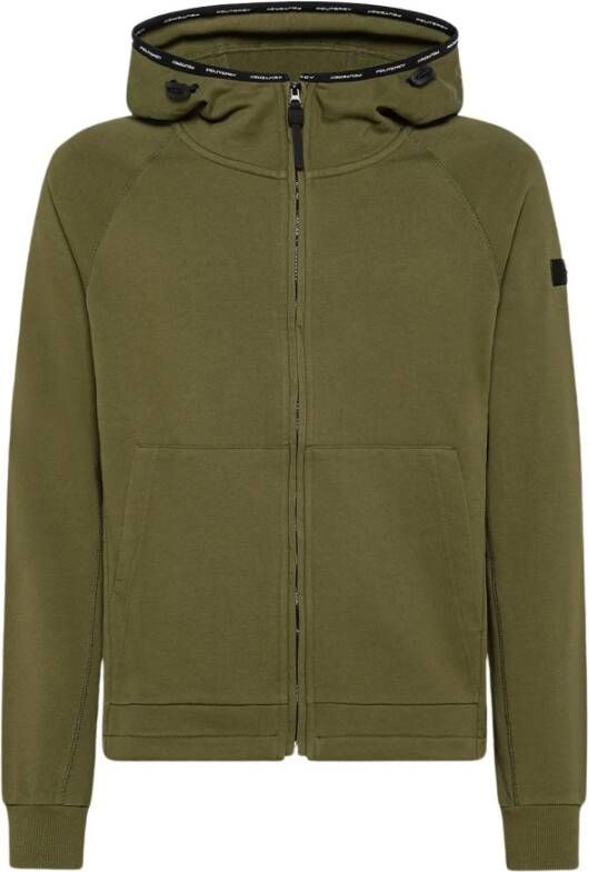 Peuterey 100% katoen geverfd sweatshirt Groen Heren