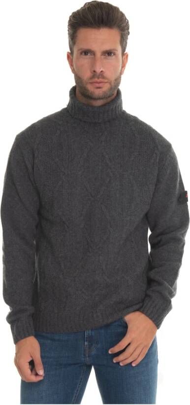 Peuterey Alphards01 Coltrui met Kabelpatroon Grijs Heren
