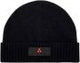 Peuterey Zwarte Wol Kasjmier Hoed met Klep Black Unisex - Thumbnail 1