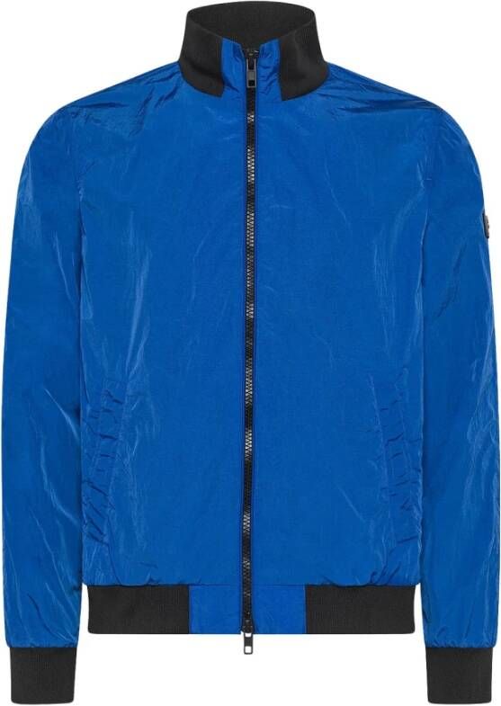 Peuterey Bomber jacket with contrasting colour inserts Blauw Heren