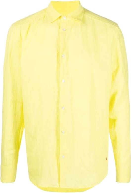 Peuterey Casual Shirts Geel Heren
