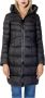 Peuterey Zwarte gewatteerde halflange jas met funnel-neck Black Dames - Thumbnail 8