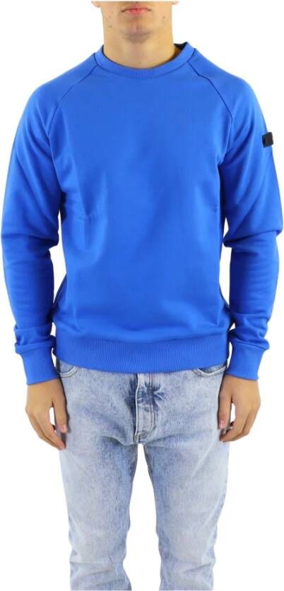 Peuterey Comfortabele Katoenen Sweatshirt voor Heren Blauw Heren