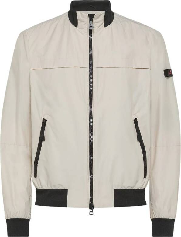 Peuterey Cotton and nylon biker jacket Beige Heren