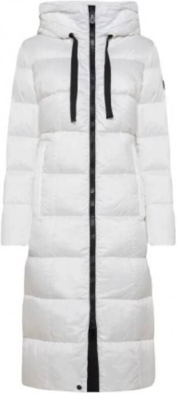 Peuterey Long padded down jacket with recycled down Wit Dames