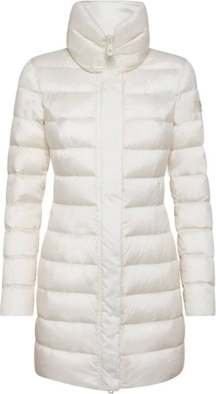 Peuterey Down jacket with high collar Wit Dames