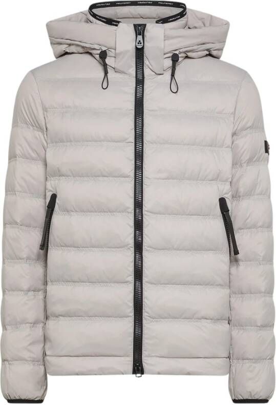 Peuterey Ultra-lichtgewicht en halfglanzende donsjas Gray Heren