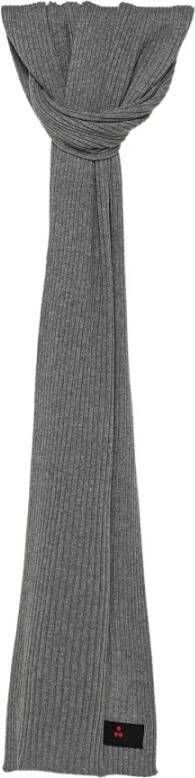 Peuterey Gestructureerde gebreide sjaal Grijs Heren