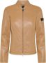 Peuterey Glamoureuze leren bikerjas Bruin Dames - Thumbnail 1