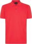 Peuterey Glanzend Katoenen Piqué Polo Shirt Rood Heren - Thumbnail 1