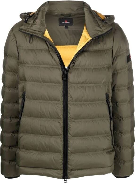 Peuterey Halfglanzende Gewatteerde Donsjas Green Heren