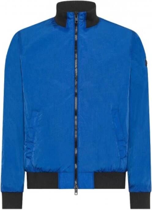 Peuterey Bomber jacket with contrasting colour inserts Blauw Heren