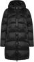 Peuterey Long down jacket in recycled fabric Zwart Dames - Thumbnail 1