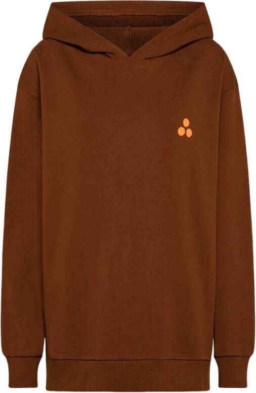 Peuterey Kleurblok katoenen sweatshirt Bruin Dames