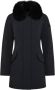 Peuterey Nauwsluitende Nylon Jas met Afneembare Bontkraag Black Dames - Thumbnail 1
