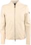 Peuterey Stijlvolle Beige Leren Jas met Rits Beige Dames - Thumbnail 1
