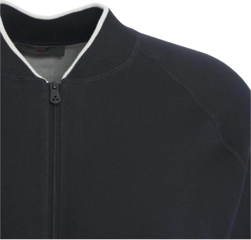 Peuterey Blauwe Sweatshirt met Afneembaar Logo Blue Heren - Foto 2