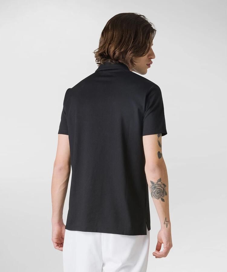 Peuterey Comfortabele katoen zijden polo shirt stijlvol Black Heren - Foto 6
