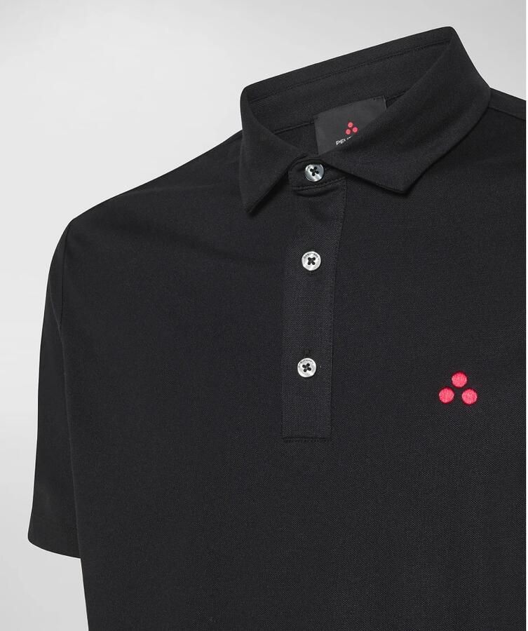 Peuterey Comfortabele katoen zijden polo shirt stijlvol Black Heren - Foto 2