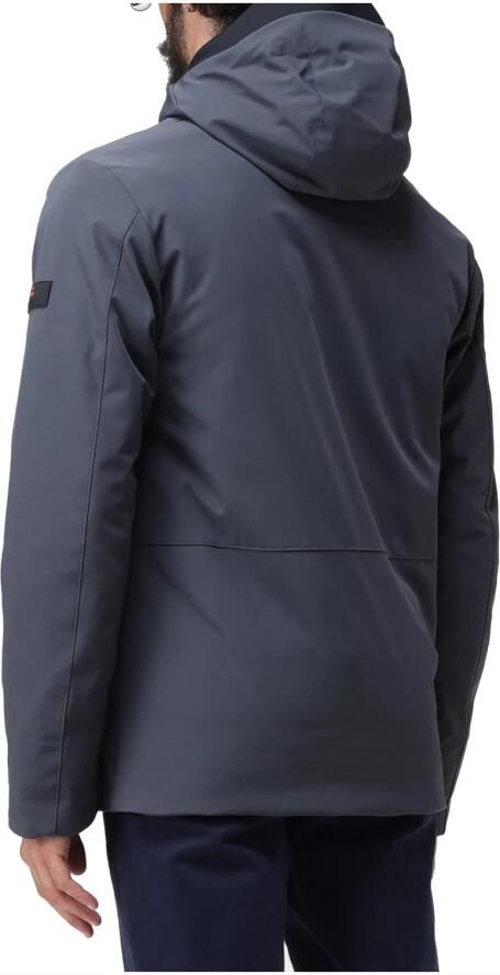 Peuterey Gladde Primaloft Bomberjack met Czarny Details Grijs Heren - Foto 8