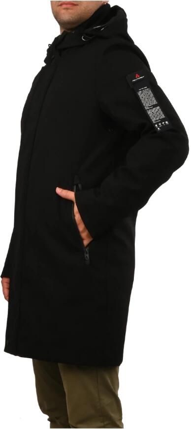 Peuterey Minimalistische Drielaagse Trenchcoat met Milieuvriendelijke Voering Black Heren - Foto 6