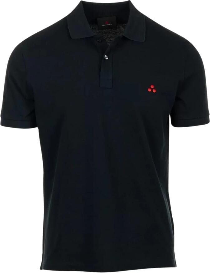 Peuterey Zeno T Peu4006 Heren Polo Shirt met Korte Mouwen Blauw Heren
