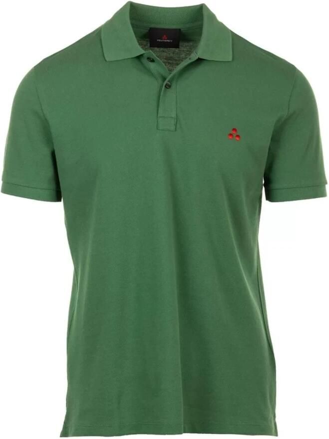 Peuterey Heren Polo Shirt met honingraat patroon Green Heren - Foto 1