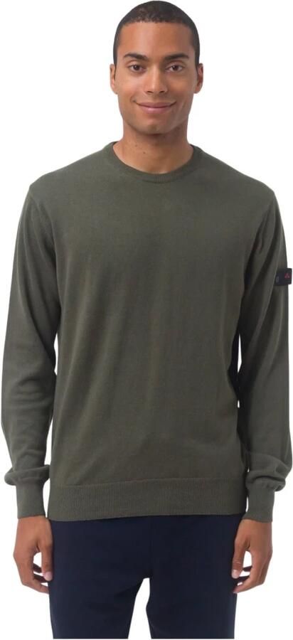Peuterey Exmoor MIL Heren Militair Groene Trui Green Heren