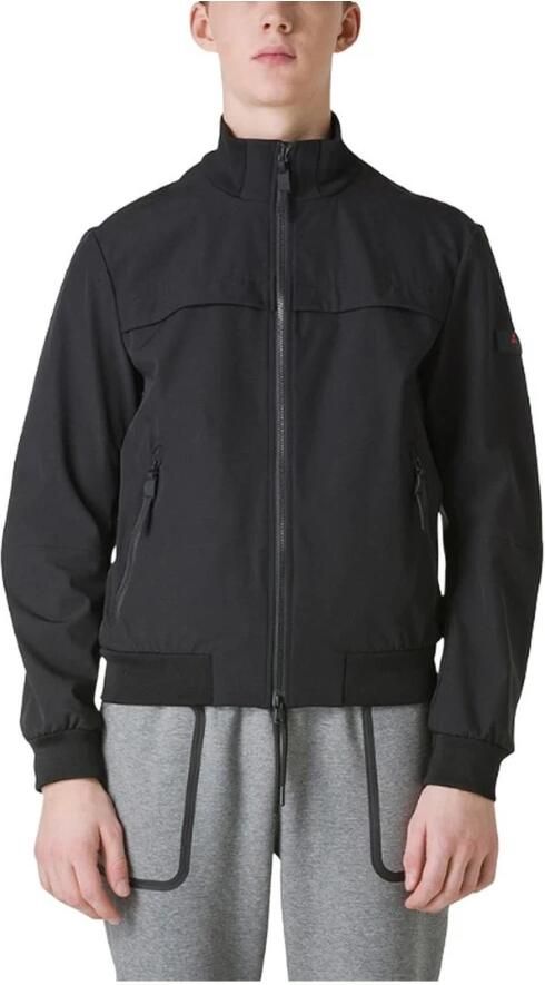 Peuterey Zwarte Polyester Herenjas Lente Zomer Black Heren - Foto 2