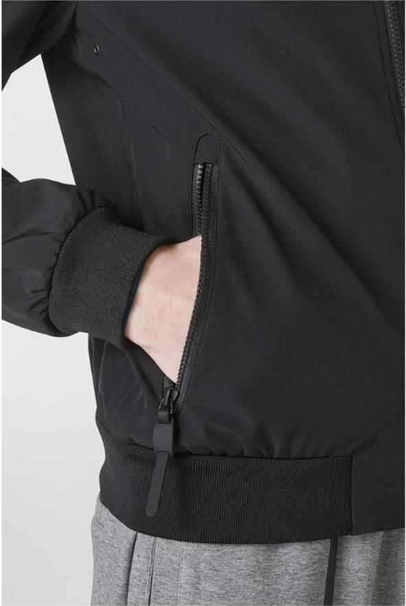 Peuterey Zwarte Polyester Herenjas Lente Zomer Black Heren