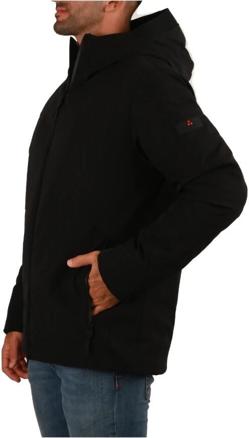 Peuterey Elastische Nylon Jas met Gerecyclede Synthetische Vulling Black Heren - Foto 7