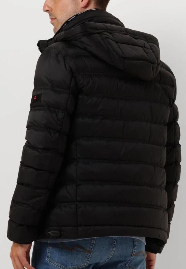 Peuterey Gewatteerde jas met afneembare capuchon Black Heren - Foto 6