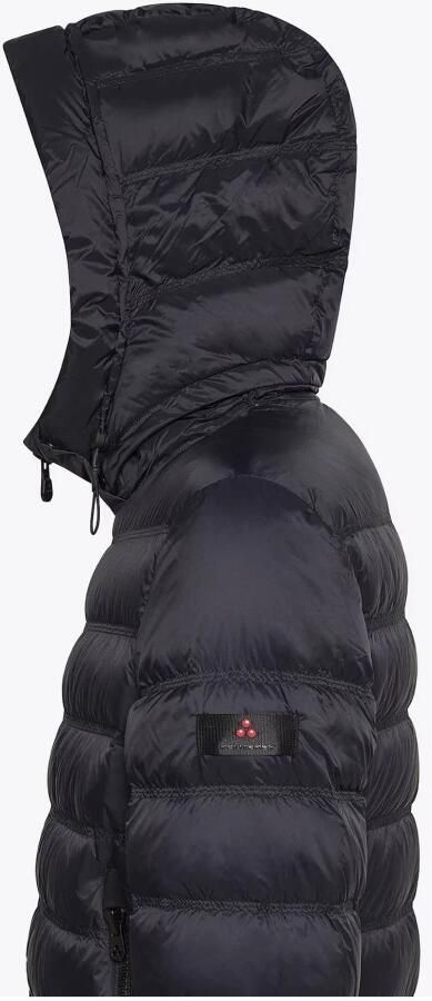 Peuterey Blauwe gewatteerde pufferjas met logo patch Blue Heren - Foto 8