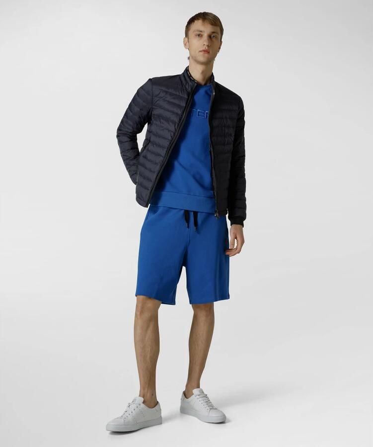 Peuterey Ultra-Lichte en Glanzende Donsjas voor Heren Blue Heren