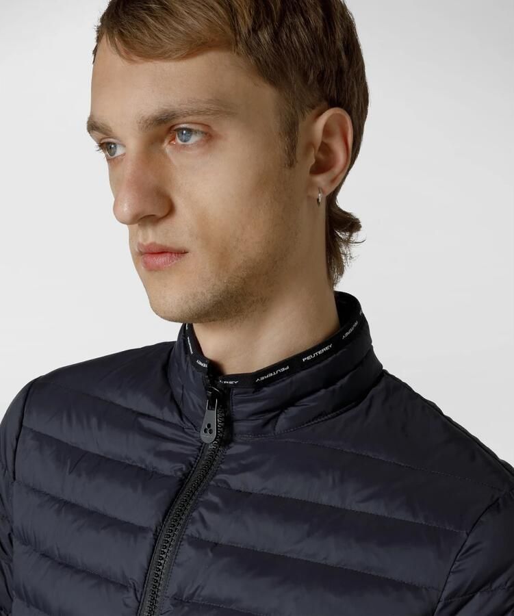 Peuterey Ultra-Lichte en Glanzende Donsjas voor Heren Blue Heren - Foto 2