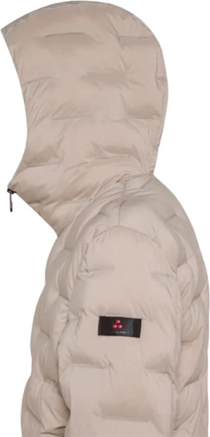 Peuterey Ultra-lichte veldjas met capuchon PrimaLoft Hybride Bomberjack Black Beige Heren - Foto 2