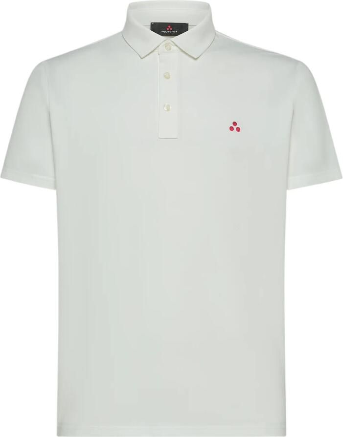 Peuterey Katoenen Polo Shirt Collectie Lente Zomer White Heren