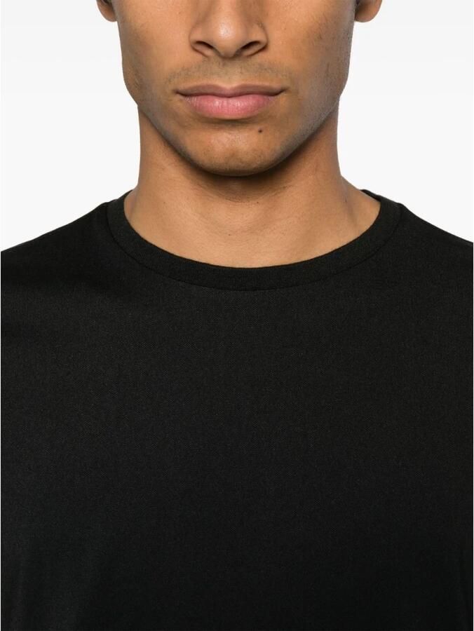 Peuterey Zwart Logo Geborduurde T-shirts en Polos Black Heren - Foto 2
