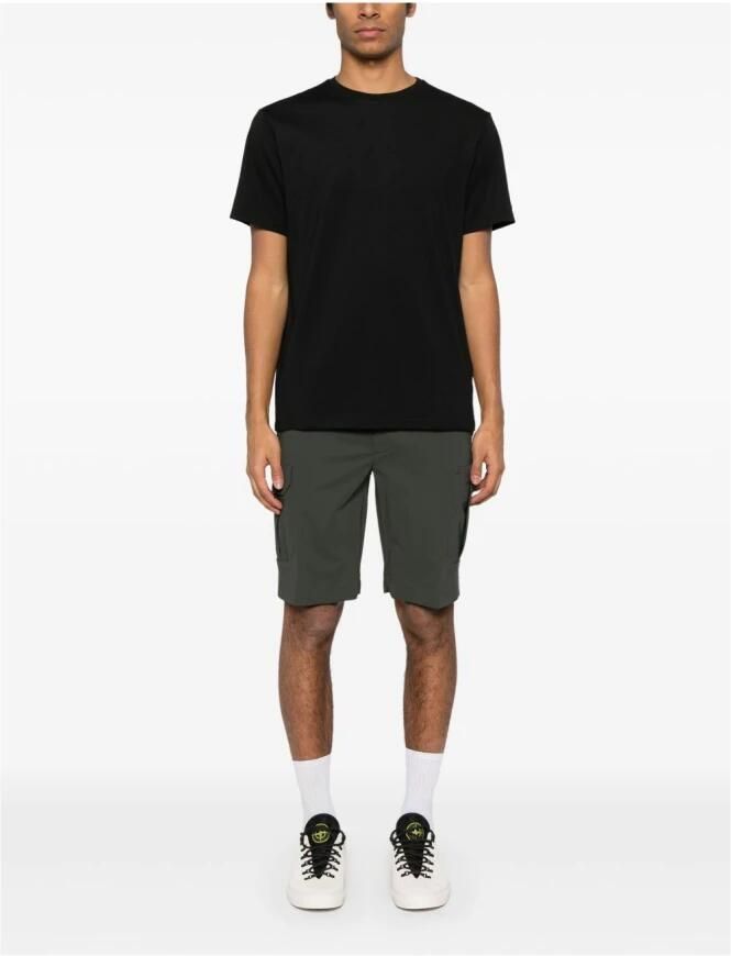 Peuterey Zwart Logo Geborduurde T-shirts en Polos Black Heren - Foto 4