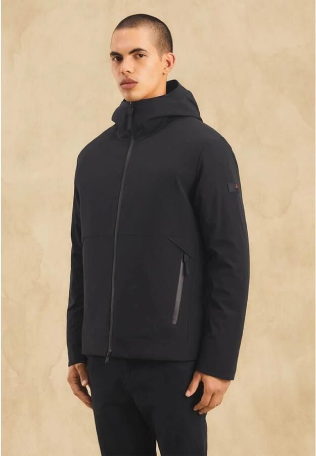 Peuterey Elastische Nylon Jas met Gerecyclede Synthetische Vulling Black Heren - Foto 2