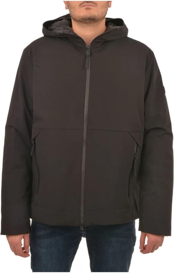 Peuterey Elastische Nylon Jas met Gerecyclede Synthetische Vulling Black Heren - Foto 4