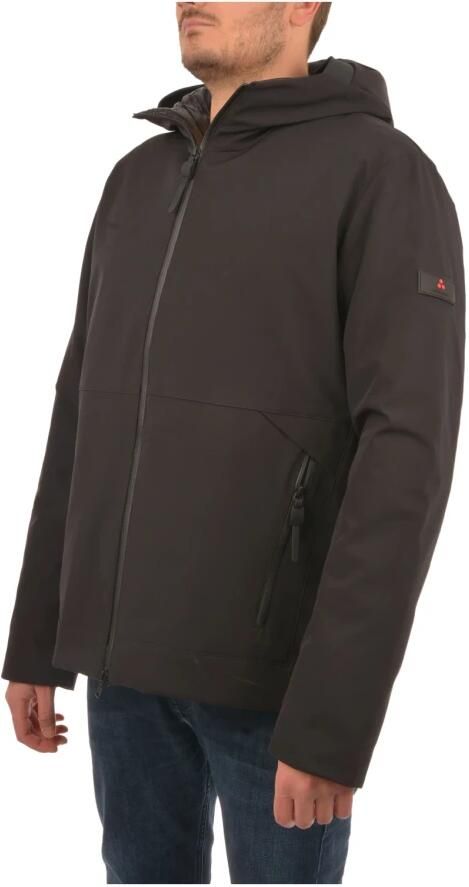 Peuterey Elastische Nylon Jas met Gerecyclede Synthetische Vulling Black Heren - Foto 8