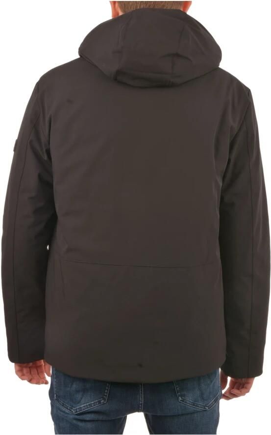 Peuterey Elastische Nylon Jas met Gerecyclede Synthetische Vulling Black Heren - Foto 5
