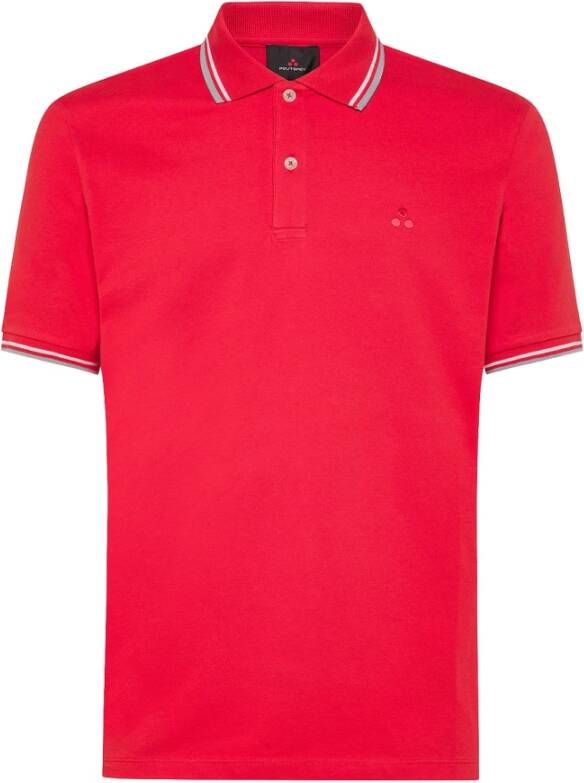 Peuterey Rode Polos Red Heren