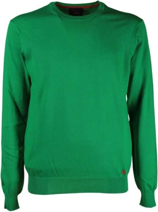 Peuterey Ronde hals gebreide kleding Groen Heren
