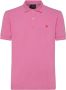 Peuterey Slim Fit Stretch Nylon Polo Shirt Roze Heren - Thumbnail 7