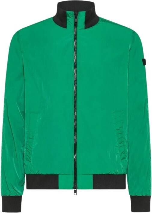 Peuterey Bomber jacket with contrasting colour inserts Groen Heren