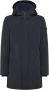 Peuterey Blauwe jas met hoge kraag en afneembare capuchon Blue Heren - Thumbnail 1