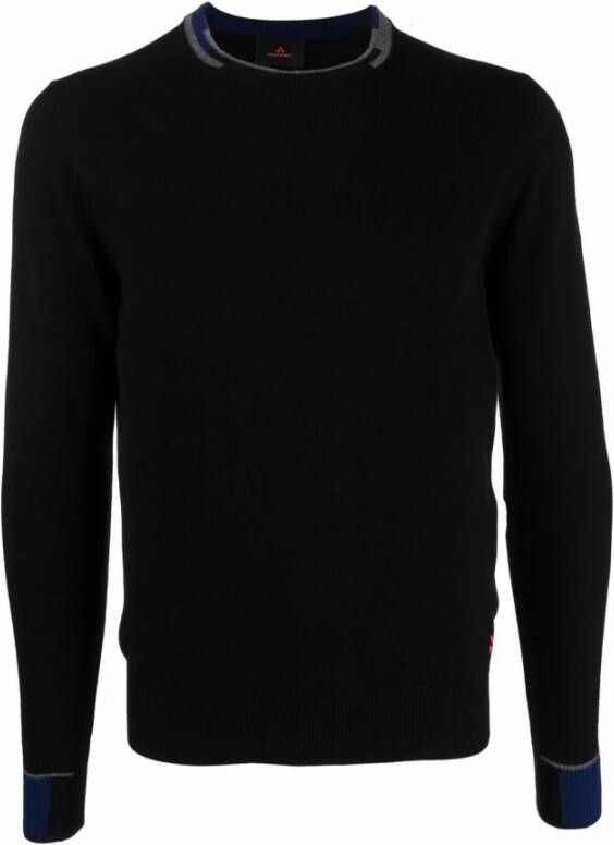 Peuterey Heren Wolmix Trui Zwart Black Heren